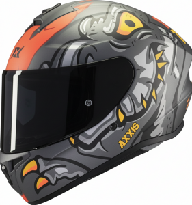 AXXIS Draken S Kask DINOOTON B5 Matt Red