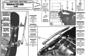 Givi 348FZ Yamaha FZs 1000 Fazer Arka Çanta Demiri