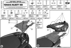 Givi E331M Yamaha Majesty 400 Arka Çanta Demiri