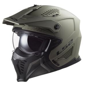 LS2 Drifter Kask Mat Olive Yeşil