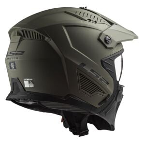 LS2 Drifter Kask Mat Olive Yeşil