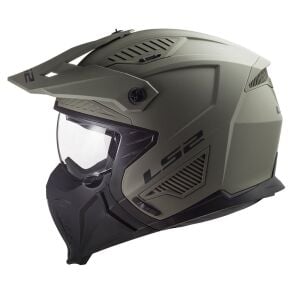LS2 Drifter Kask Mat Olive Yeşil