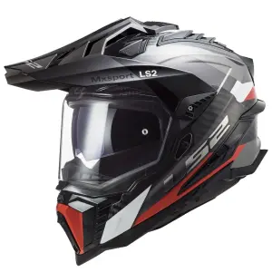 LS2 Explorer C Karbon Frontıer Titanium Kırmızı Kask