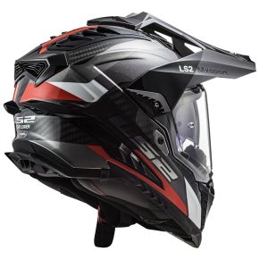 Ls2 Explorer C Karbon Kask Frontıer Titanium Kırmızı