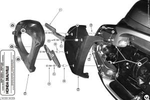 Givi E221M Honda NT 700 Deauville Arka Çanta Demiri