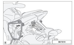 Givi 2118Kit Yamaha MT-07 Yan Çanta Demiri Bağlantı Kiti