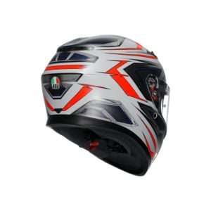 AGV K3 Kask Mplk Space Mat Beyaz Fluo Kırmızı Configuration