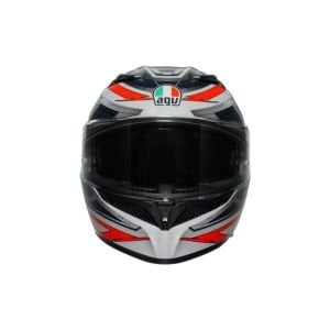 AGV K3 Kask Mplk Space Mat Beyaz Fluo Kırmızı Configuration