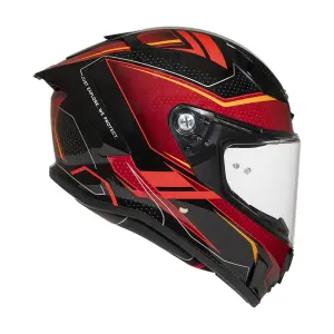 ZEUS ZS-837A AZ3 Kapalı Kask Siyah Kırmızı