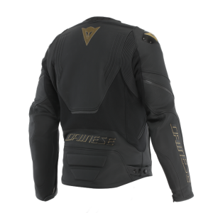 DAINESE CEKET RACING 5 LEATHER BLACK GOLD