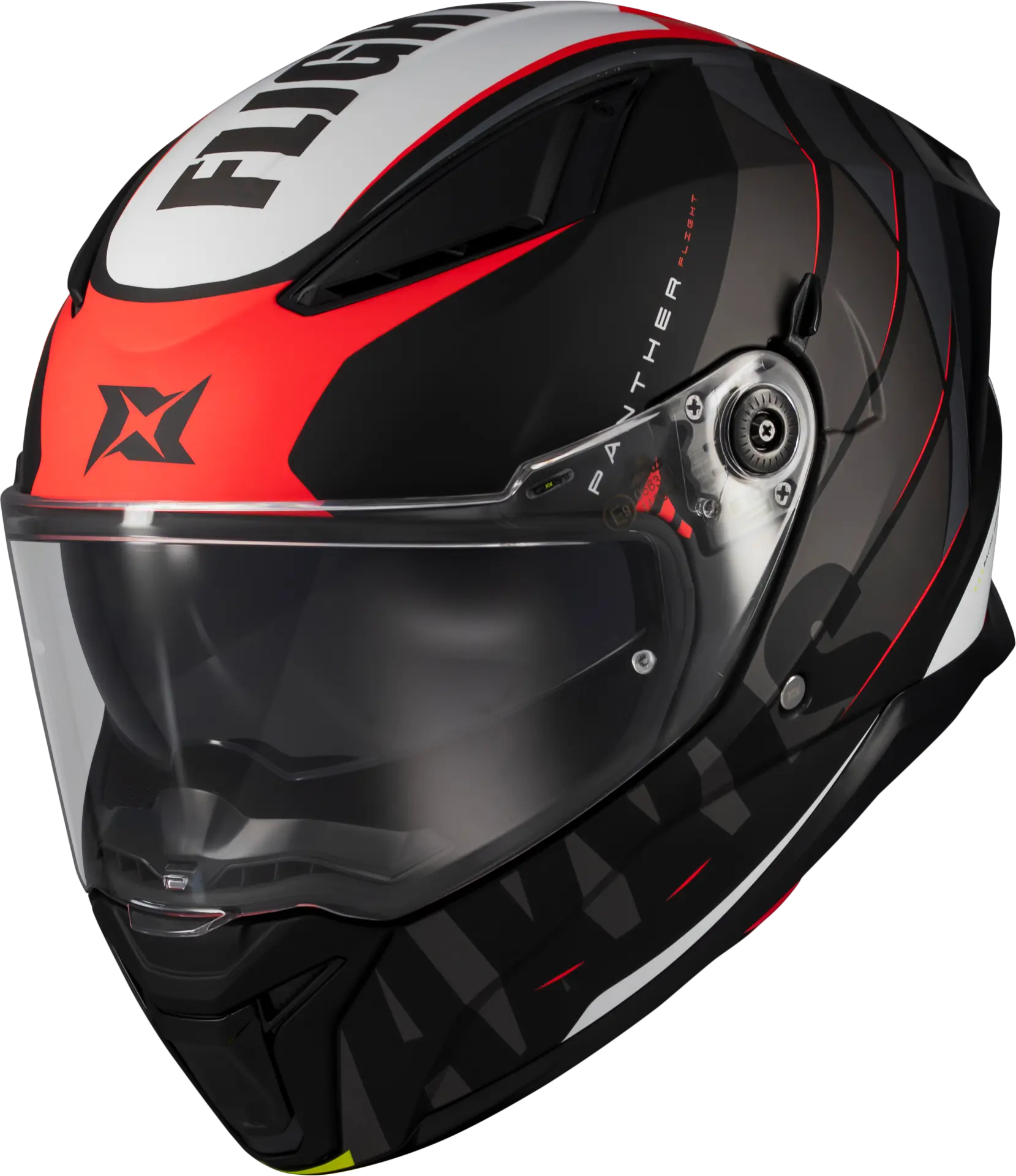 AXXIS PANTHER SV Kask Flight B5 Black Grey Red Glossy