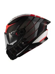 AXXIS PANTHER SV Kask Flight B5 Black Grey Red Glossy