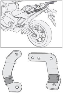Givi 1127FZ Honda Integra 750 (14-) Arka Çanta Demiri