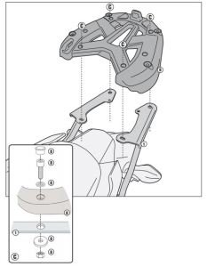 Givi 1127FZ Honda Integra 750 (14-) Arka Çanta Demiri