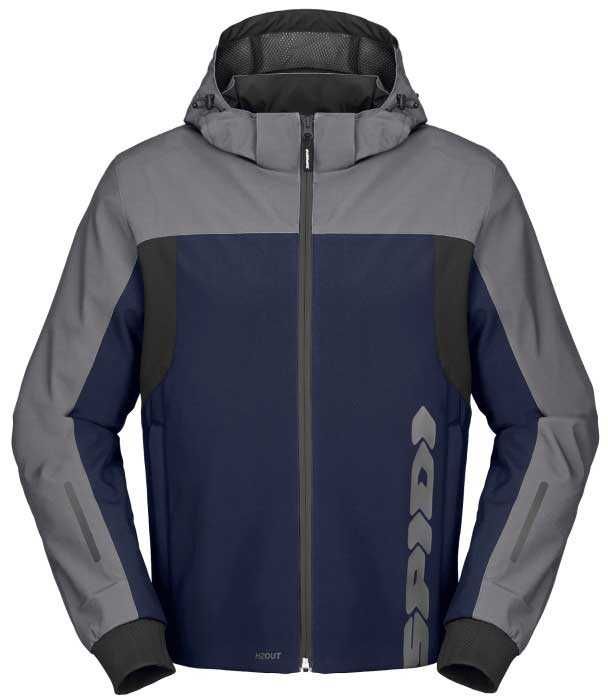 Spidi Hoodie H2Out II Ceket Mavi Gümüş