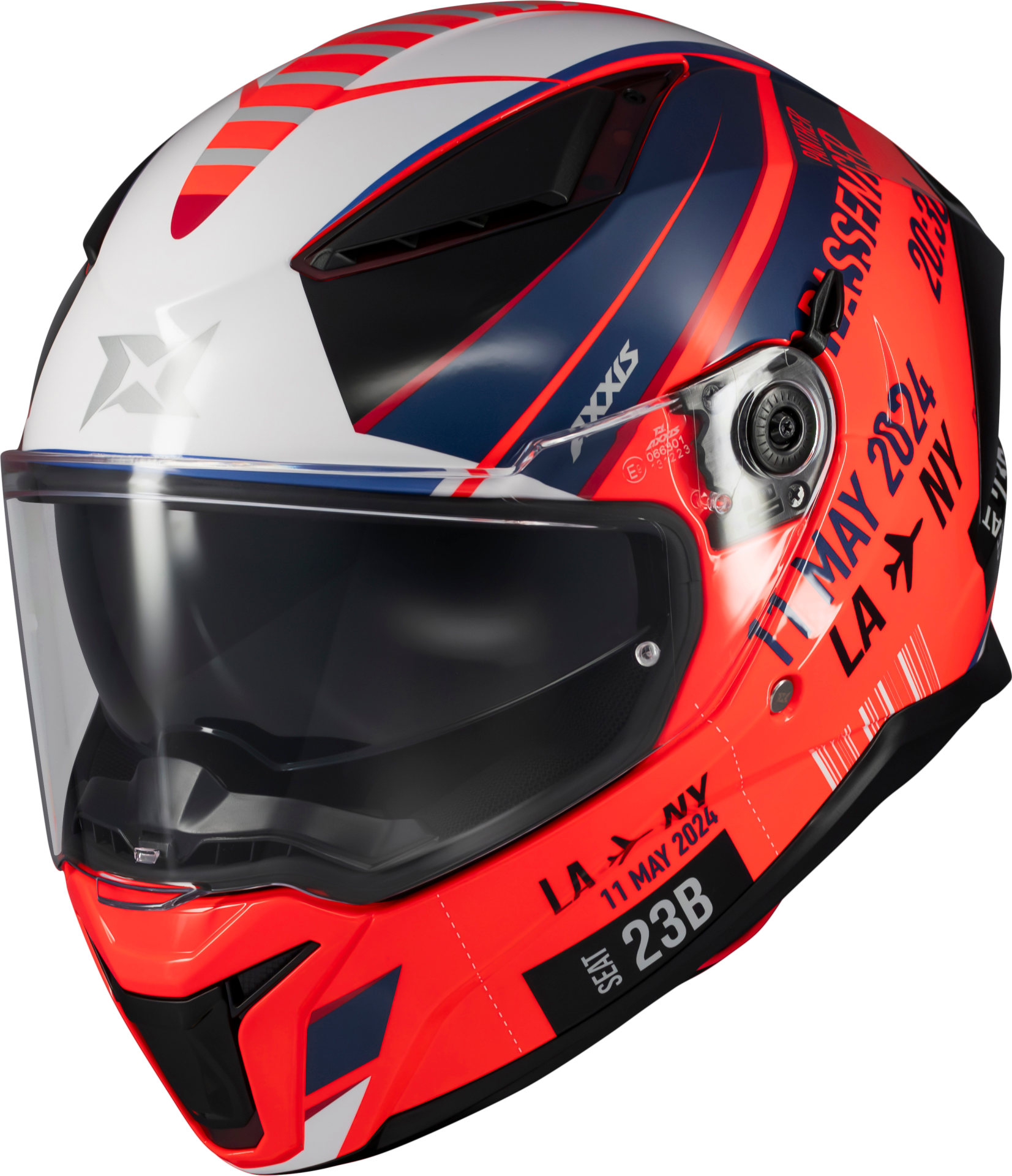 AXXIS PANTHER SV Kask Passenger C5 Blue Red Matt