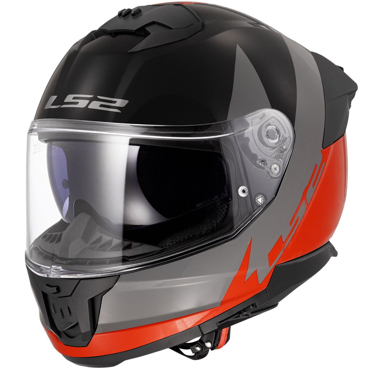 LS2 Stream 2 Kask Thunderbiz Gri Turuncu