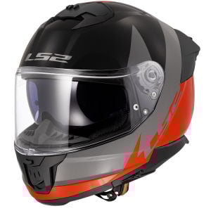 LS2 Stream 2 Kask Thunderbiz Gri Turuncu