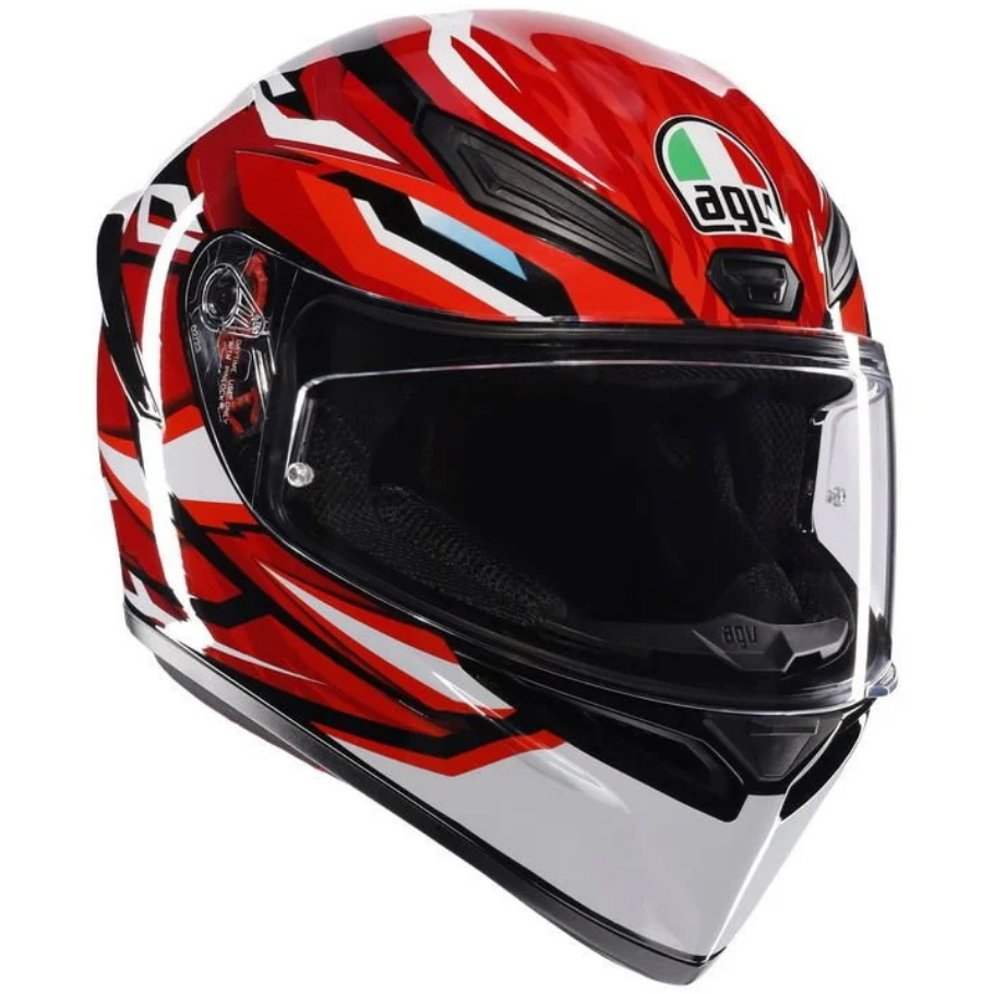 AGV K1 S Kask Lion Black Red White
