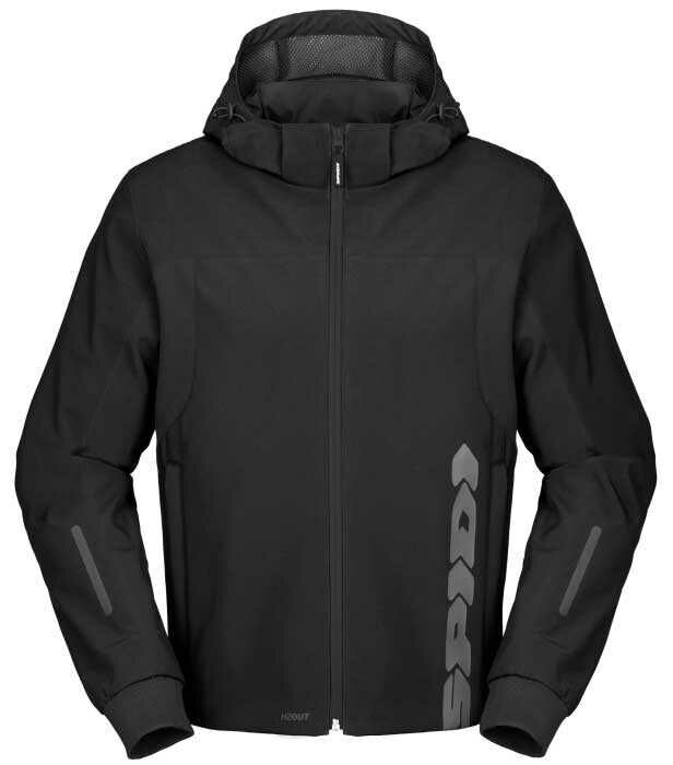 Spidi Hoodie H2Out II Ceket Siyah Antrasit