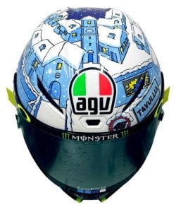 AGV Pista GP R Kask Rossi Winter Test 2017