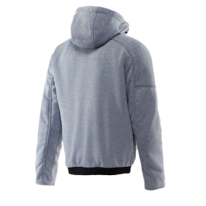 DAINESE BOVISA SAFETY HOODIE FULL ZIP GREY MELANGE BLACK