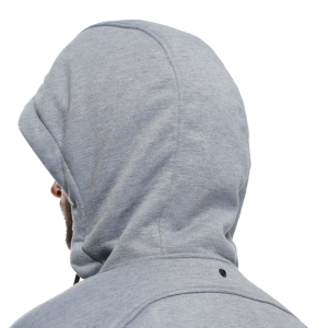DAINESE BOVISA SAFETY HOODIE FULL ZIP GREY MELANGE BLACK
