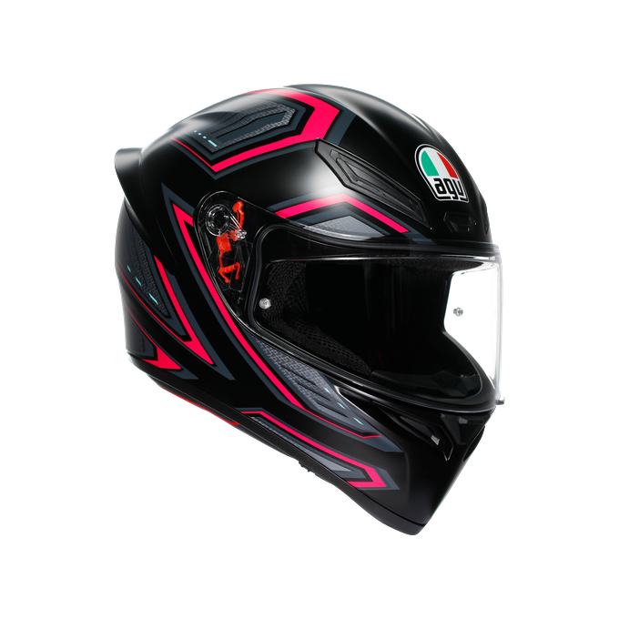 AGV K1 S Kask Sling Mat Siyah-Pembe Configuration
