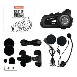 Knmaster 2100 Bluetooth Intercom Tekli Kask Kulaklık Set