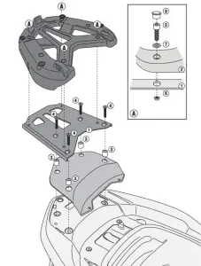 Givi SR1123 Honda Forza 300 Abs (13-14) Arka Çanta Demiri