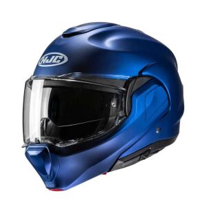 HJC F100 Kask Semi Flat Metalik Mavi