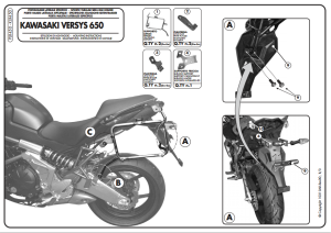 Kappa KLR450 Kawasaki Versys 650 Yan Çanta Demiri