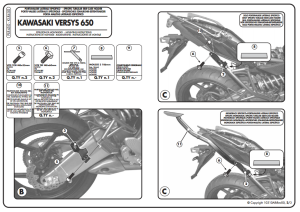 Kappa KLR450 Kawasaki Versys 650 Yan Çanta Demiri