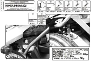 Givi SR151 Honda Innovia 125 (07-14) Arka Çanta Demiri