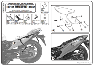 Kappa KLXR208 Honda CBF 1000 - ST Yan Çanta Demiri