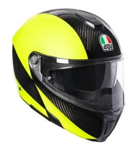 AGV Sport Modular Kask Carbon Yellow