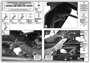 Kappa KLXR208 Honda CBF 1000 - ST Yan Çanta Demiri