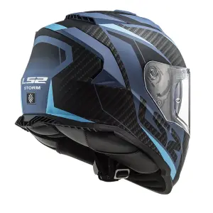 LS2 Storm 2 Kapalı Kask Racer Mat Mavi