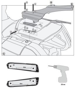 Givi SR1134 Honda Ctx 1300 (14) Arka Çanta Demiri