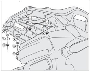Givi SR1110A Honda Crosstourer 1200 Arka Çanta Demiri