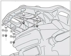 Givi SR1110A Honda Crosstourer 1200 Arka Çanta Demiri