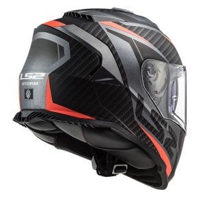 Ls2 Storm 2 Kask Racer Mat Tıtanıum Neon Turuncu