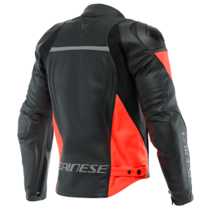 Dainese Racing 4 Deri Ceket Siyah Kırmızı