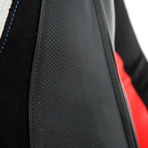 Dainese Assen 2 Perforeli Deri Tulum Mavi Kırmızı