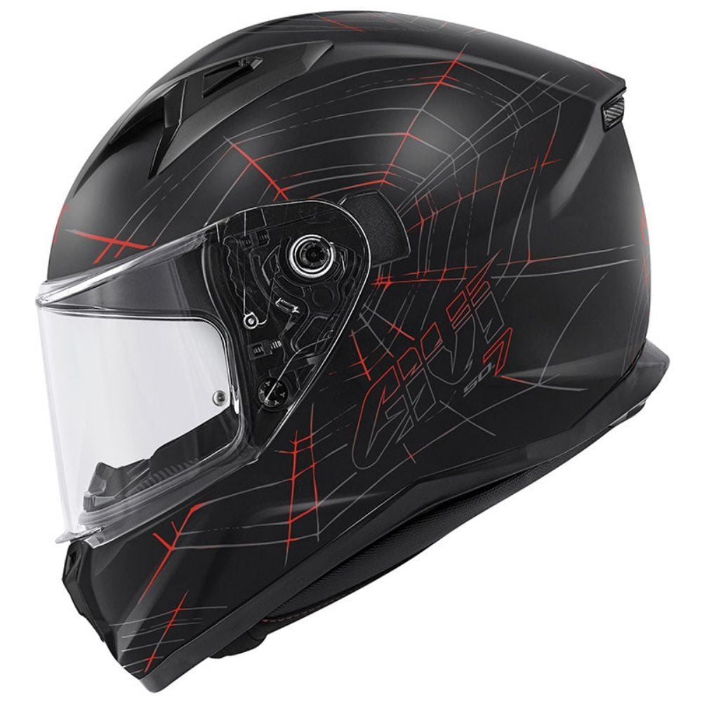GIVI 50.7 Phobia Kask Mat Siyah-Kırmızı