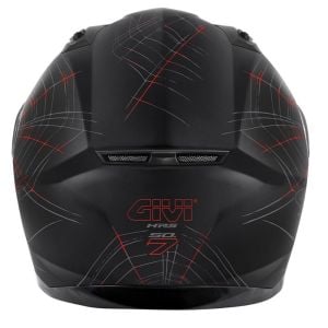 GIVI 50.7 Phobia Kask Mat Siyah-Kırmızı