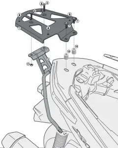 Givi SR2117 Yamaha X-Max 125-250 Arka Çanta Demiri
