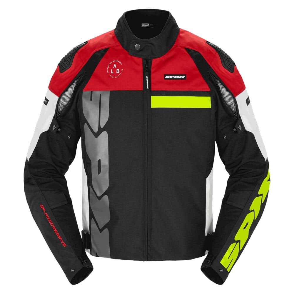 Spidi Progressive Tex Ceket Beyaz Kırmızı Spidi Progressive Tex Ceket Beyaz Kırmızı L