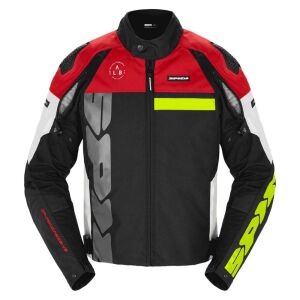 Spidi Progressive Tex Ceket Beyaz Kırmızı Spidi Progressive Tex Ceket Beyaz Kırmızı L