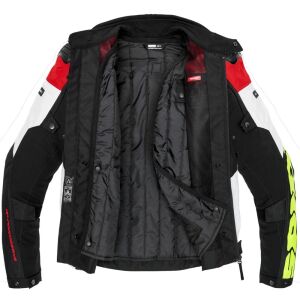 Spidi Progressive Tex Ceket Beyaz Kırmızı Spidi Progressive Tex Ceket Beyaz Kırmızı L